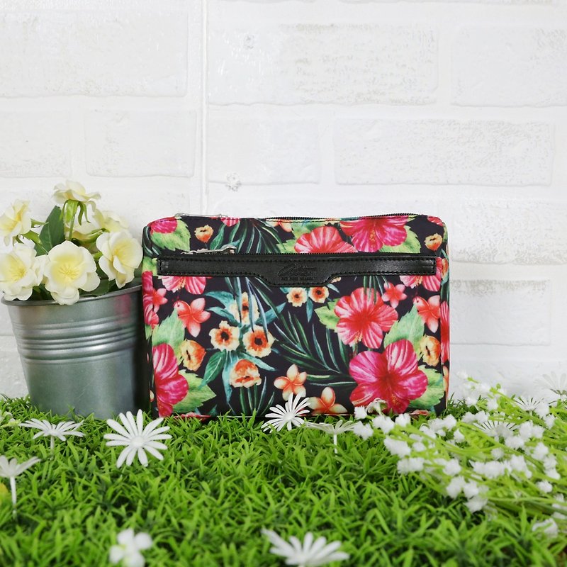 [RITE] Le Tour Series-Mini Side Backpack-Tropical Flower - Messenger Bags & Sling Bags - Waterproof Material Multicolor