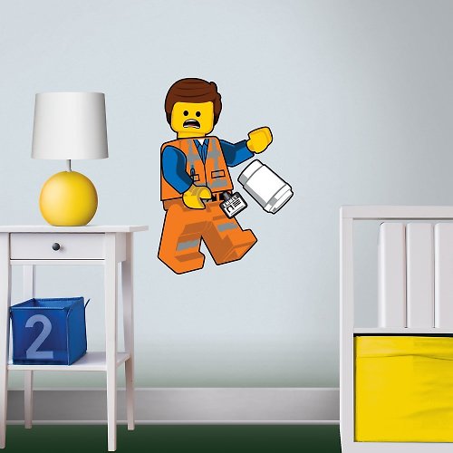 LEGO樂高LED燈系列／文具系列 LEGO 樂高拼圖靜電貼-艾密特