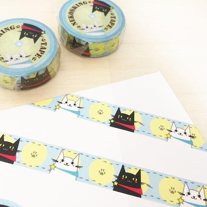 Nekosu King tape / cat lover to devote masking tape - Stickers - Paper 