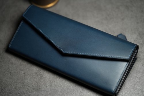 Herry Hsieh Leather Herry Hsieh - 長夾 / 信封式 / 藍色 /客製商品