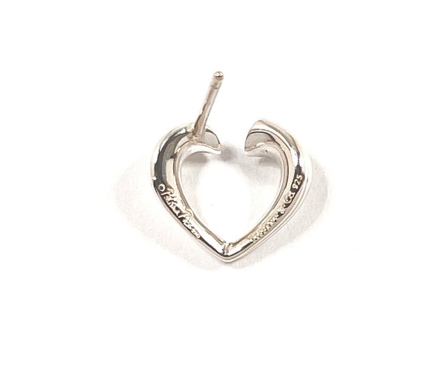 Tiffany ティファニー ハートピアス シルバー925 パロマピカソ 美品！ ティファニー ピアス ハート シルバー 925 パロマピカソ 【公式