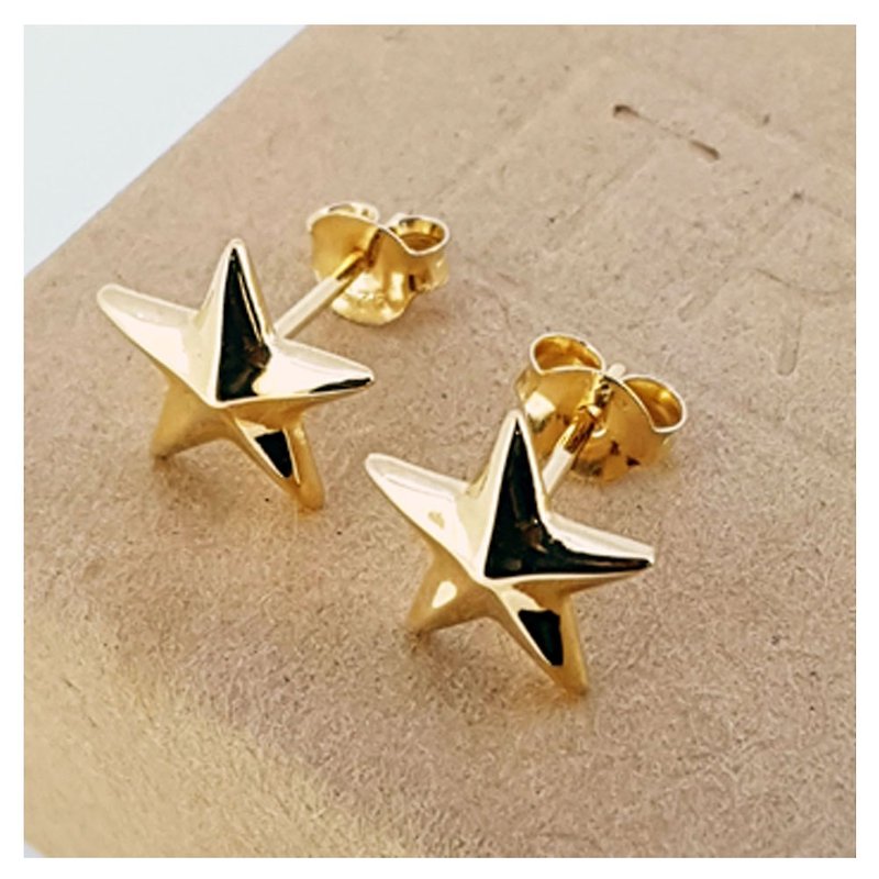 Star Stud Earring - 耳環/耳夾 - 純銀 