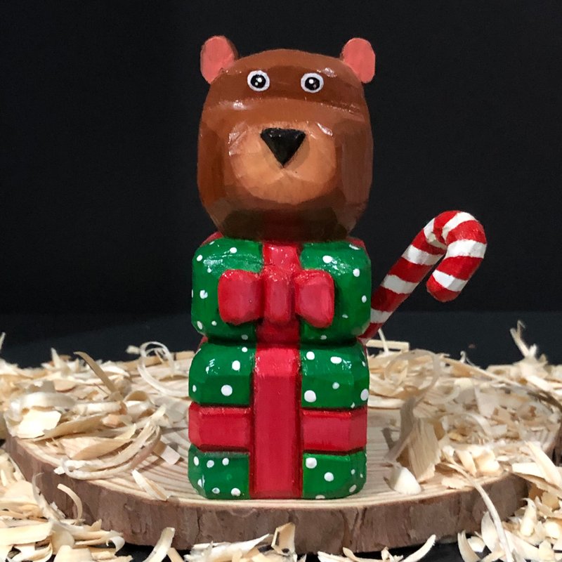 Gift Bear - Items for Display - Wood Multicolor