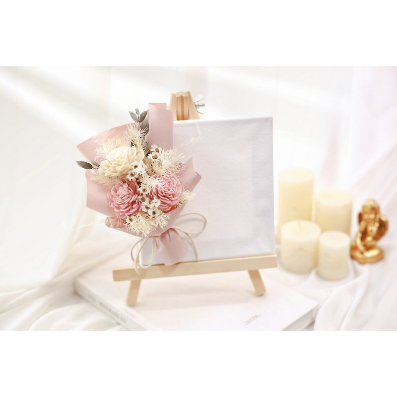 Mini bouquet easel (you can write blessings in the blank space) - Plants - Plants & Flowers Pink