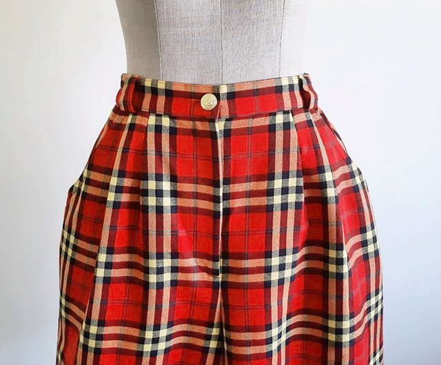 ルタオチェック柄ショートパンツ ルタオチェック柄ショートパンツ チェック柄ショートパンツ