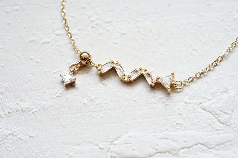 方向 - 14K包金鋯石手鍊 (束口設計) - 手鍊/手環 - 其他材質 白色