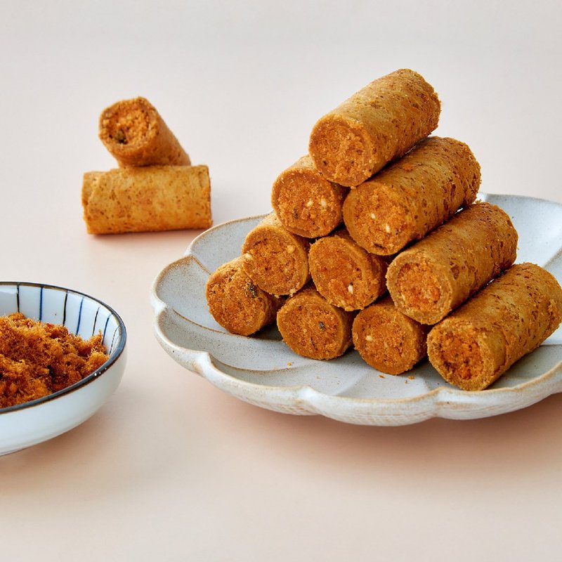 原味時代【減醣低GI】頂級奢蛋捲-經典肉鬆(16入/盒) - 零食/點心 - 新鮮食材 咖啡色
