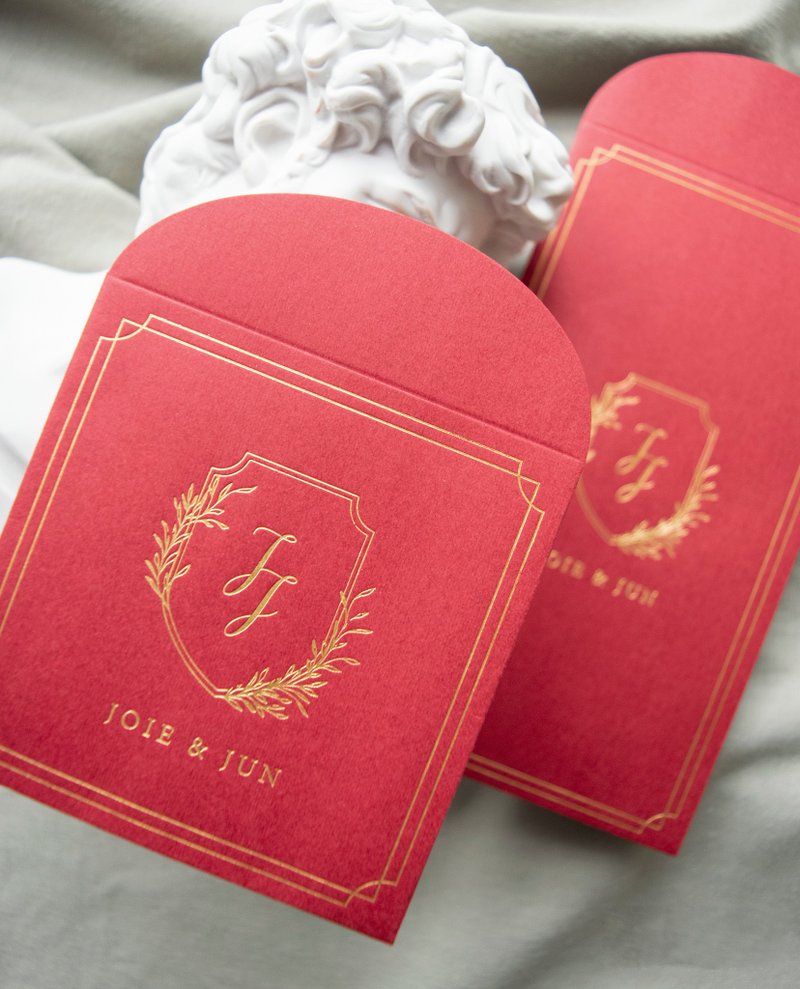 Tailor made gold foil rectangle sized red packet - ถุงอั่งเปา/ตุ้ยเลี้ยง - กระดาษ สีแดง