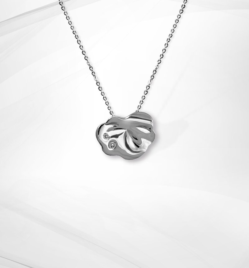 VOSHAS ZEN Collection 【雨後】925純銀項鍊 - 項鍊 - 其他金屬 銀色