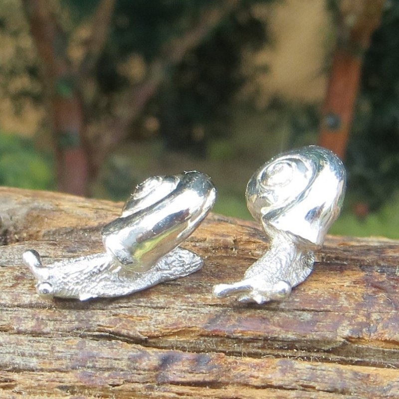 耳環 蝸牛 - 耳環/耳夾 - 其他金屬 銀色