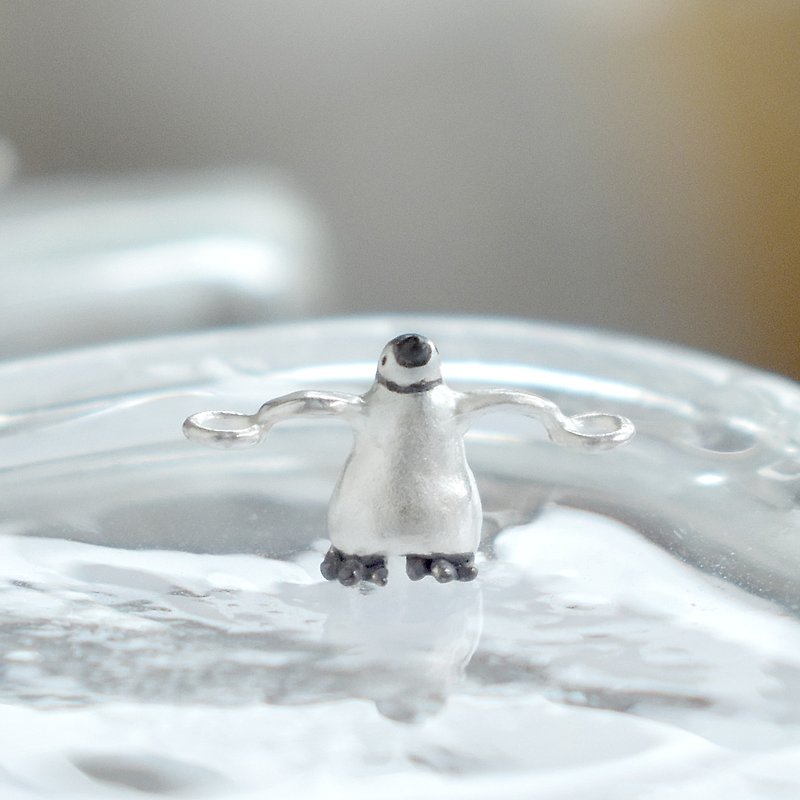 Sterling Silver Necklaces White - [Necklace] Emperor penguin chick Silver925