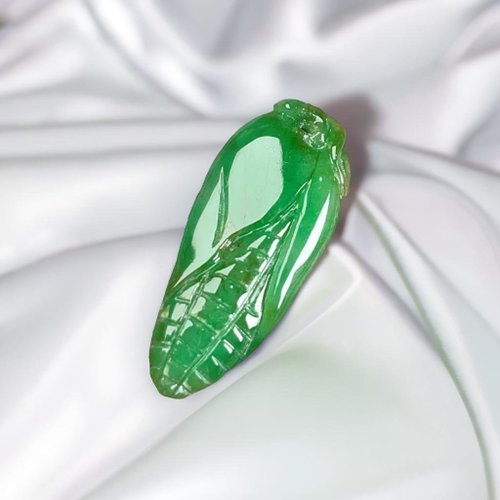 瓔珞珠寶盒 E.L.Jewelry Box 正陽綠翡翠巧雕玉米 | 天然緬甸玉翡翠A貨