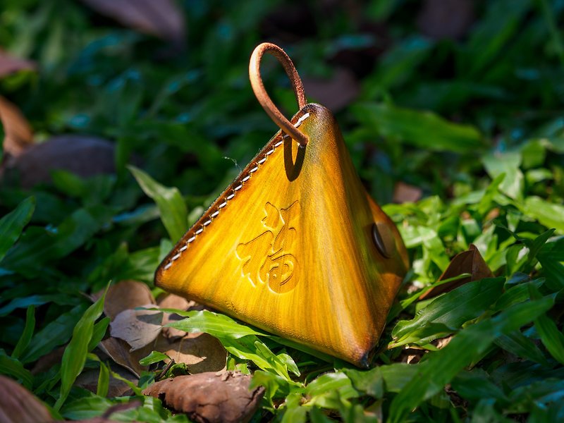rice dumpling bag - Coin Purses - Genuine Leather 