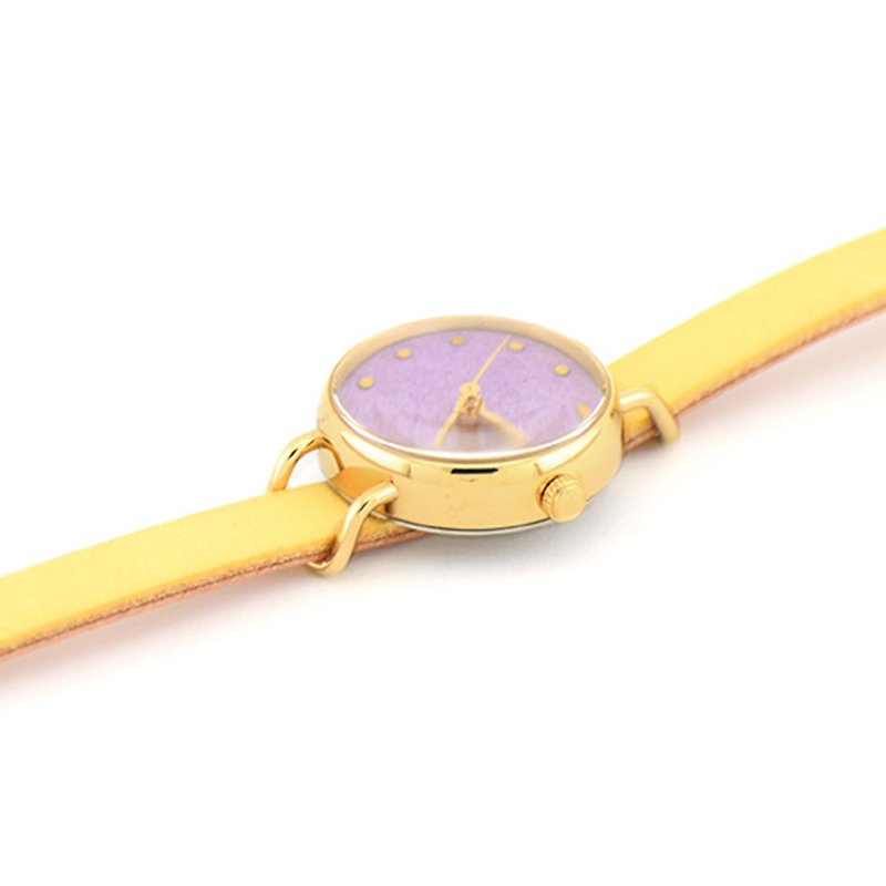 富士パープル|| 富士紫 - 腕時計 - 革 パープル