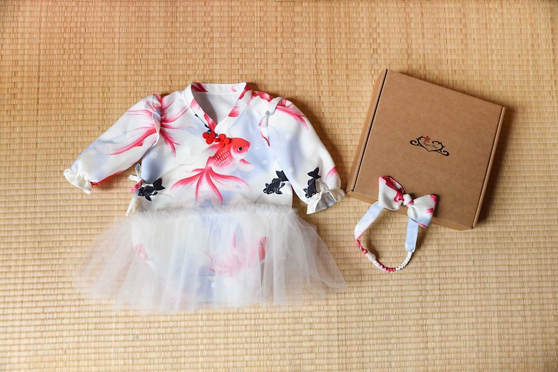 Goldfish tutu bag fart gift box group long sleeve - Baby Gift Sets - Cotton & Hemp Pink