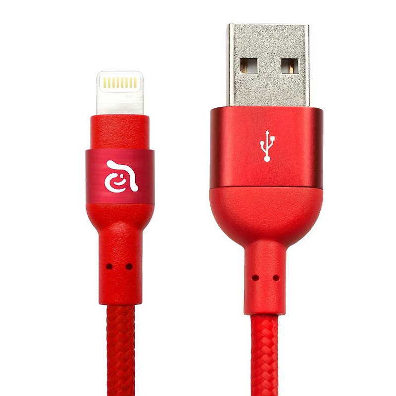 PeAk 3M Lightning - USB 金屬編織線 - 其他 - 其他金屬 紅色