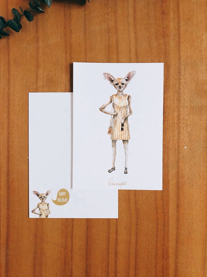 Animal Postcard - Fennc - Cards & Postcards - Paper Multicolor