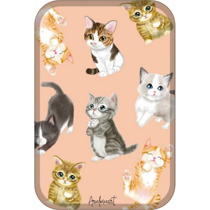 Ariel Watercolour All Kittens Flippy磁吸皮革卡套 兼容MagSafe - 手機配件 - 人造皮革 多色