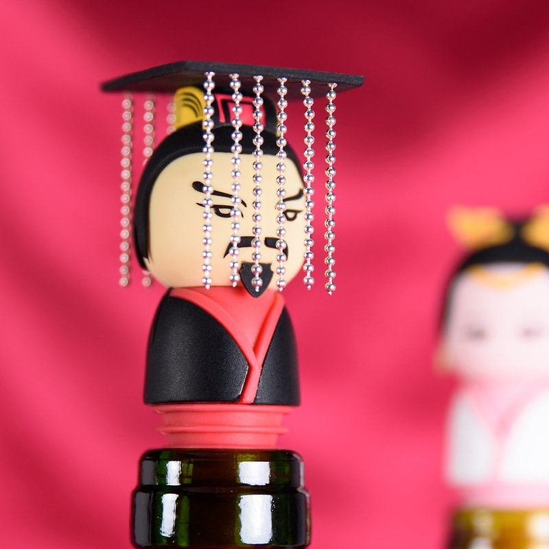 Empress bottle stopper│Han Guangwu Emperor Food-grade Silicone Cultural and Creative Creation | The Palace Museum Authorization - เครื่องครัว - ซิลิคอน สีแดง