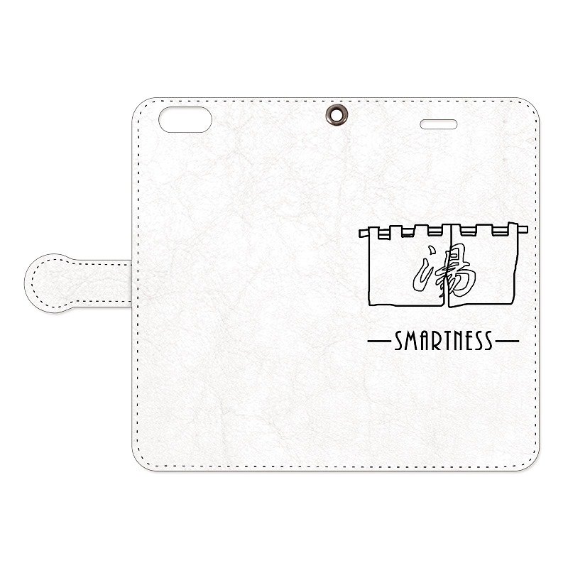 [Notebook type iPhone case] SMARTNESS / goodwill - Phone Cases - Paper White