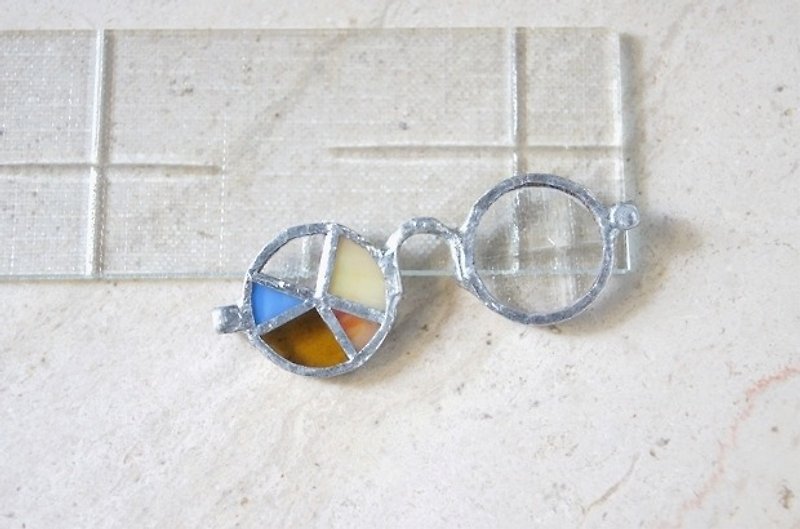 wizard's glasses-Necklaces - Necklaces - Glass Transparent