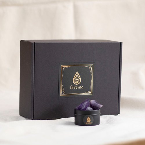 天然水晶ストーンディフューザーアロマオイルセットアメジスト紫水晶