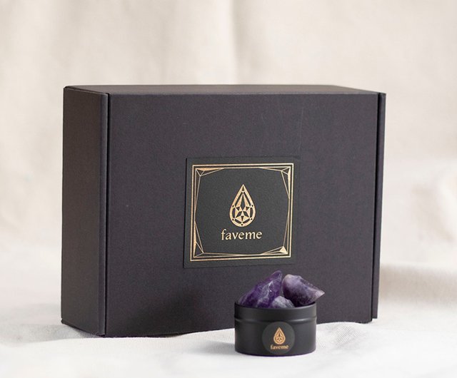 天然水晶ストーンディフューザーアロマオイルセットアメジスト紫