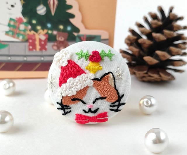 レジン クリスマス ヘアゴム ポニーフック ブロ―チ ハンドメイド