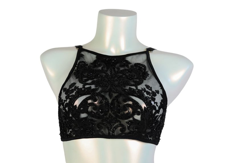 Flora Halter Top Black - 女內衣褲 - 其他材質 黑色