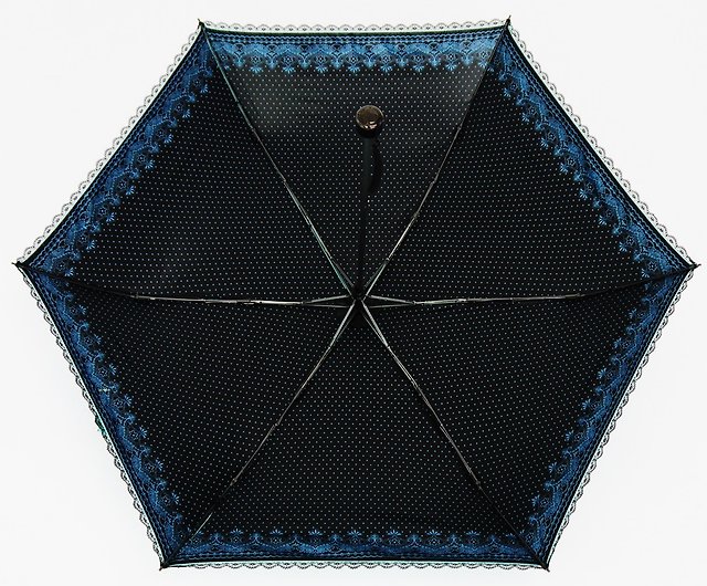 Tdn水玉巴洛克羽量遮光雙印口紅傘折傘晴雨傘 太空灰 設計館tdn 雨傘 雨衣 Pinkoi
