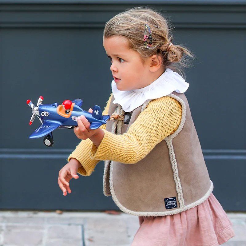 法國Baghera 精緻玩具小飛機-寶藍 - 嬰幼兒玩具/毛公仔 - 塑膠 