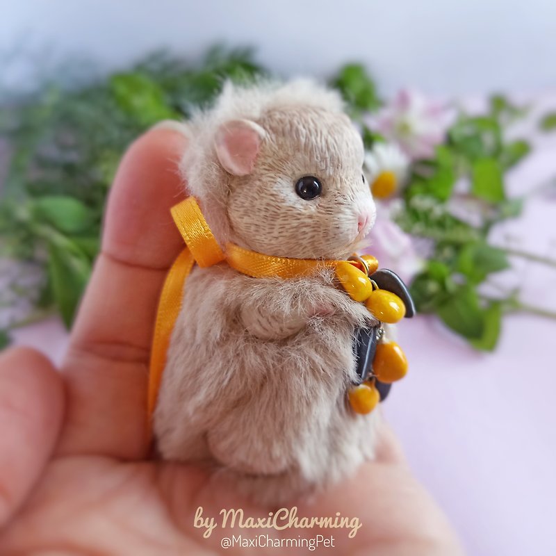 Handmade hamster doll OOAK - Other - Other Materials Khaki
