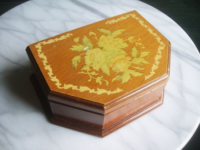 [OLD-TIME] Early second-hand European and American wooden jewelry boxes - Storage - Other Materials 