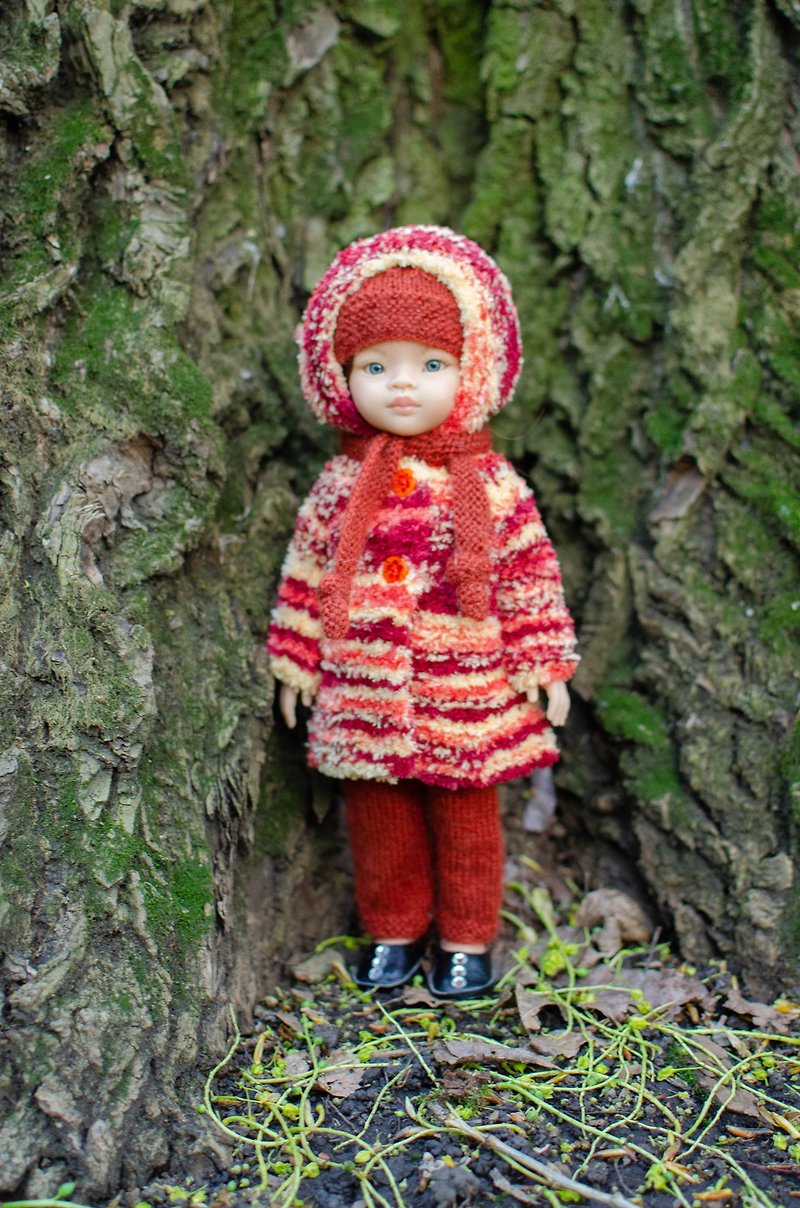 Knitted set for Paola Reina doll - 嬰幼兒玩具/毛公仔 - 其他材質 多色