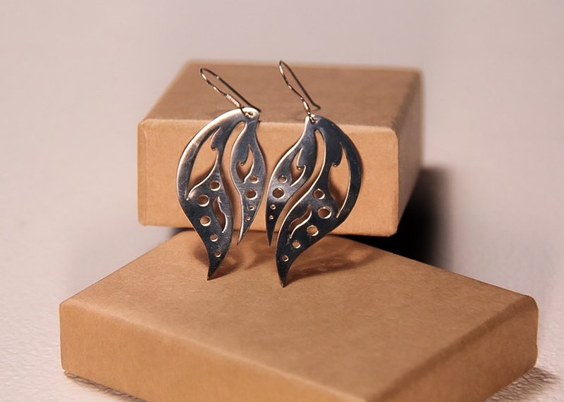 Lighting_Large Earrings | 925 Silver - Earrings & Clip-ons - Sterling Silver Silver