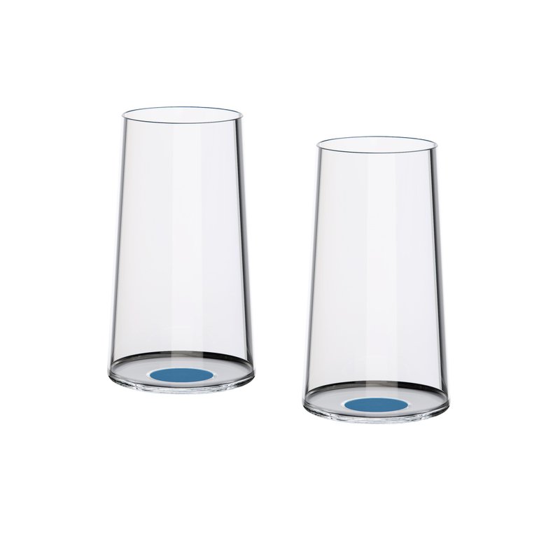 SplitGlass 水晶玻璃酒杯 - 2 件套裝 (藍色) - 酒杯/酒器 - 玻璃 透明