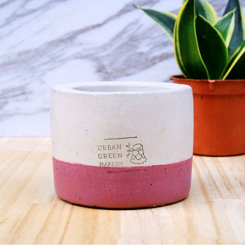 URBAN GREEN MAKERS (Taiwan) UGM圓型清水模盆器 / 深紫
