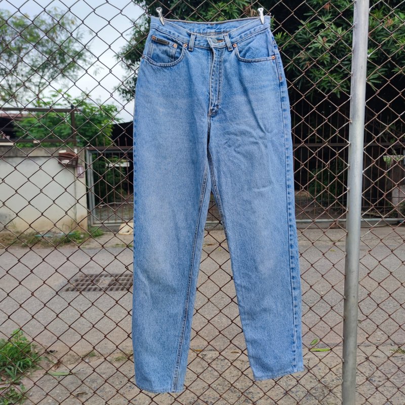 Vintage 90s Calvin Klein Light Wash Jeans - Women's Pants - Cotton & Hemp Blue