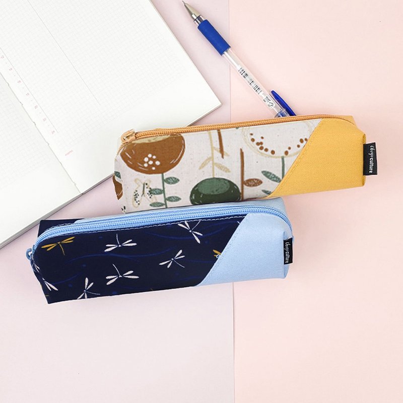 Chuyu 方型拼布筆袋(小)/文具收納袋/單拉鍊方型筆袋-不挑版 - 鉛筆盒/筆袋 - 其他材質 多色