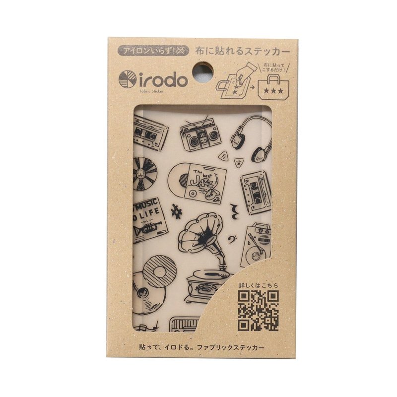 [irodo] Music BK (non-iron transfer sticker for fabric) - สติกเกอร์ - วัสดุอื่นๆ หลากหลายสี