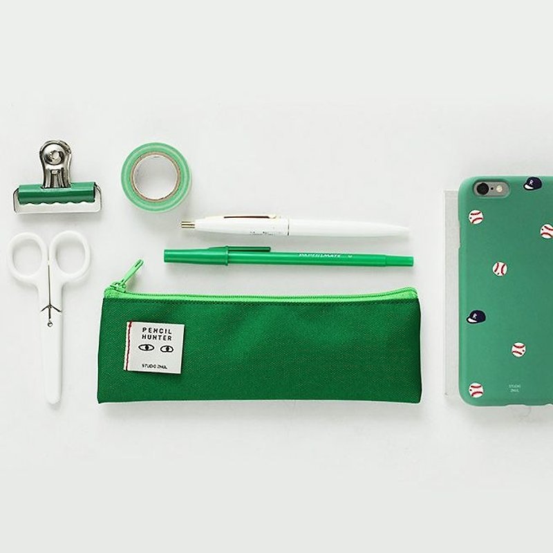 Dessin x 2NUL-鉛筆獵人萬用收納筆袋-綠,TNL84550 - 鉛筆盒/筆袋 - 塑膠 綠色