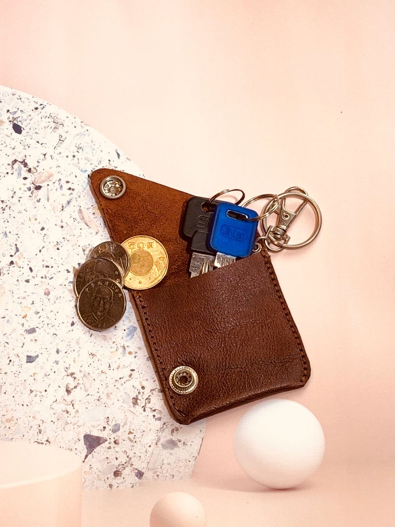 Yes Me Handmade Small Coin Purse Italian 100% Pure Cow Leather - กระเป๋าใส่เหรียญ - หนังแท้ หลากหลายสี