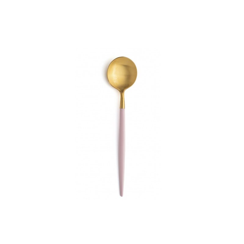 | Cutipol | GOA Pink  Matte Gold Coffee Spoon - Cutlery & Flatware - Stainless Steel Pink