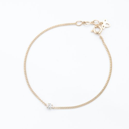 CHARIS GRACE 14K Round Cut Diamond Bracelet 10分鑽石羅馬