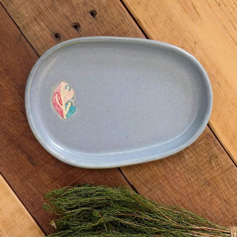 森のリーフレットコーヒートレイ/スナックトレイ - 皿・プレート - 陶器 
