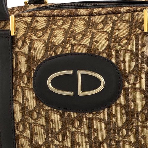 クリスチャンディオール ハンドバッグ ミニボストン トロッター ブラウンCDロゴ 日本直送 名牌中古包 】Christian Dior トロッター ハンドバッグ