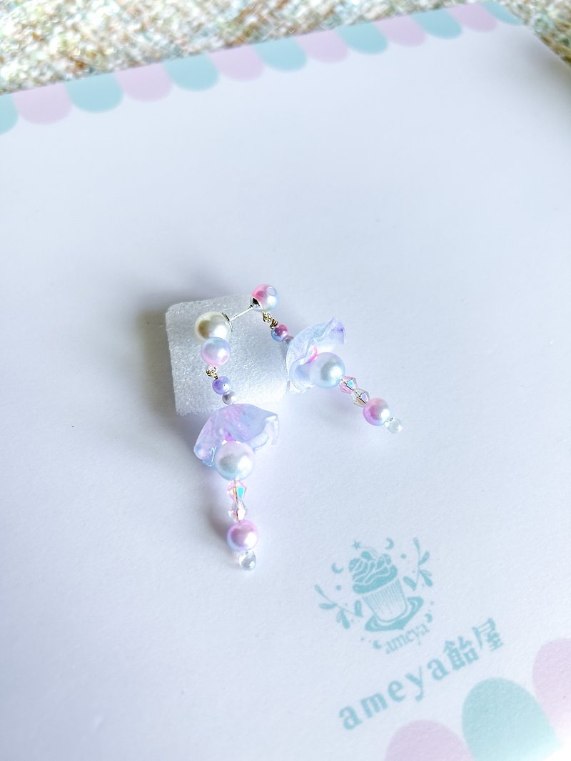 Ameya 金平糖水母耳環 - 耳環/耳夾 - 塑膠 