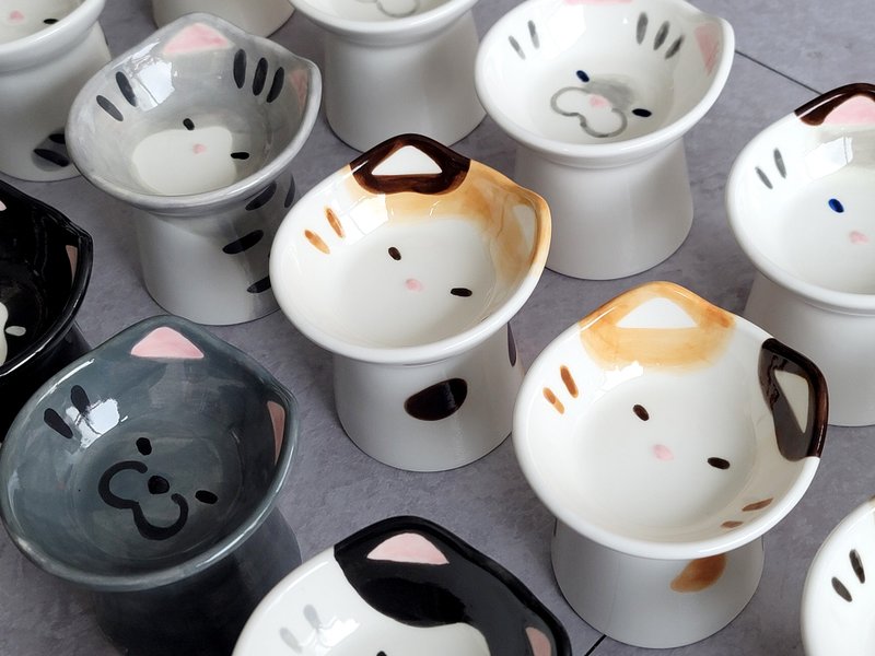 Cat Treat Bowl - 寵物碗/碗架/自動餵食器 - 瓷 