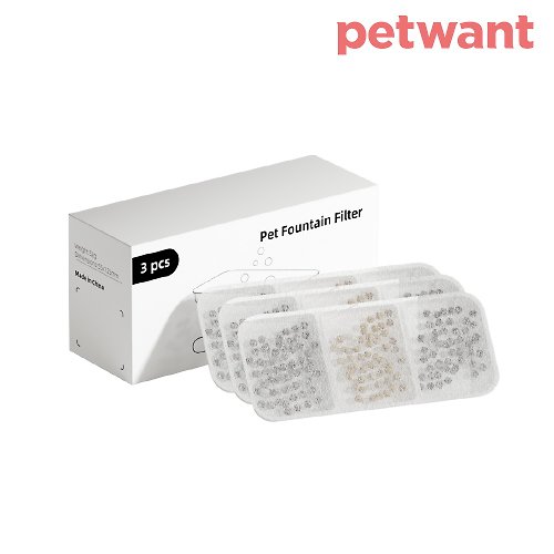 PETWANT 寵物自動餵食器 台灣總代理 PETWANT 自動感應無線寵物飲水機濾心 W4-2
