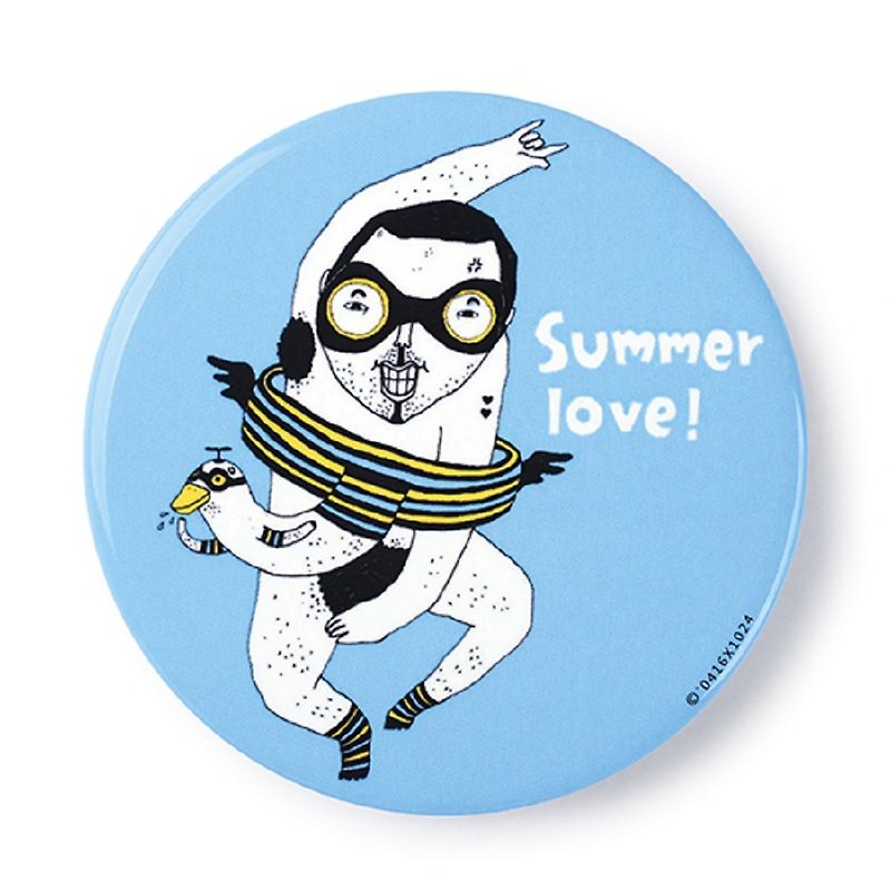 I love summer / Badge - เข็มกลัด/พิน - โลหะ 